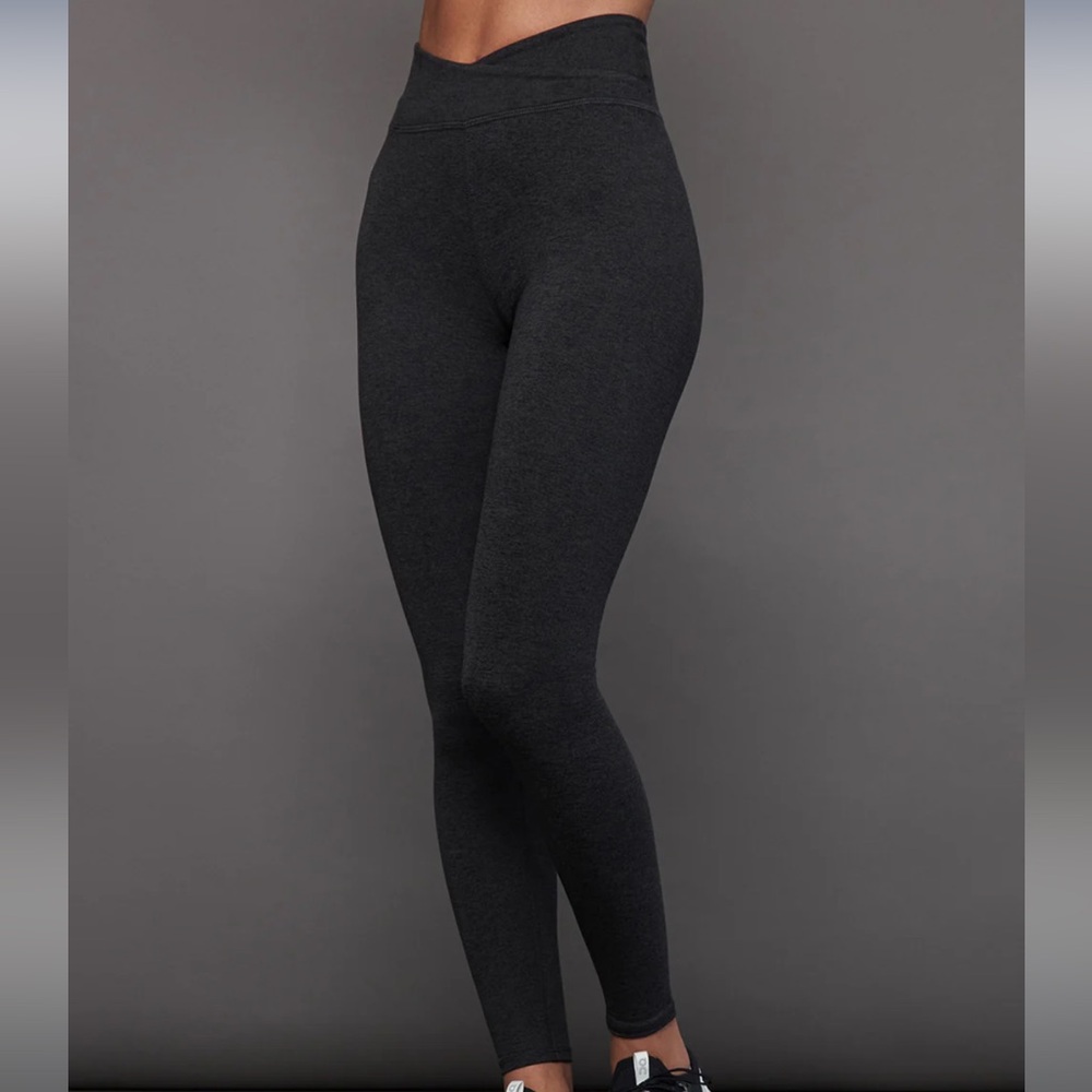 CARBON38 Wrap Leggings Heather Melt xl charcoal womens grey 27” high waisted